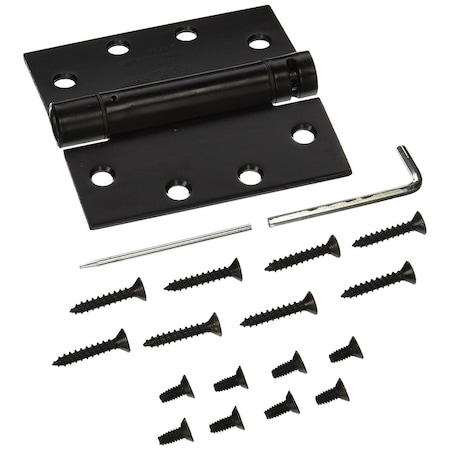 Patioplus 4.5 x 4.5 in. Spring Hinge Steel Oil Rubbed Bronze PA561966